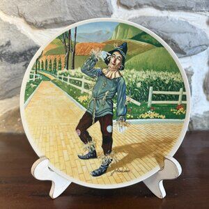 Vintage Wizard of Oz plate "If I Only Had A Brain" 1977
